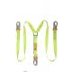 Fluorescent Yellow  ISO9001 Fall Protection Safety Harnesses
