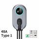 48A Wallbox EV Charger Station With LCD Screen APP Wifi/Bluetooth 11.52 KW Type 1 EV Home Charger