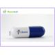 Blue pill plastic USB flash drive 256mb / 512mb bulk Plastic memory USB PEN 2.0 interface Read