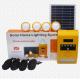 Portable Solar Kit Off Grid Home Solar System FM Radio for house 4 bulbs lighting kits