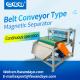 Professional Production Belt Rolls Type Magnetic Separator Machine  for 0.1*0.1-10*10mm grain, food plastic quartz