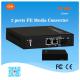 FCTEL OEM Industrial 2 Ports 10/100M UTP Fiber Optic Media Converter