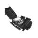 ABS SC 24 Port Fiber Optic Termination Box Black FTTx Communication