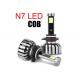 N7 COB Chip Led Car Head Light Upgrade Replacement Bulb Beam Kit 6000K White