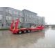3 axles low loader semi trailer with fuwa axle  carry construction equipment for sale
