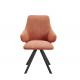 Comfortable Fabric Upholstered Dining Chairs 2pcs/Ctn Seating