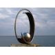 Stainless Steel Outdoor Garden Sculpture Public Art Sculpture With Sphere