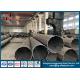 500KV Steel Power Distribution Poles Hot Roll Steel NEA Standard