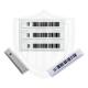 Ferralit Material Anti Theft Labels , Water Resistant EAS Sticker With Barcode
