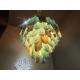 Artistic Colorful Chandelier Bevels Refractive Stained Glass Crafts