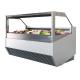 Popsicle Display Freezer Gelato Freeze Showcase Hard Ice Cream Display Refrigerator Cart Table