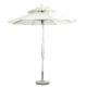 Resort commercial beach garden two layer round outdoor table white umbrellas