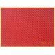 Red Twill Weave 3K Carbon Fiber Composite Plate / Sheeting used in aerospace / Marine