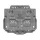 Front Engine Base Skid Plate Engine Gearbox Guard for Toyota Land Cruiser LC100 Grey