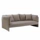 Solid Wood High Back Sectional Outdoor 1.1m Leatherette Luxury Living Room Furniture Sets