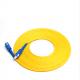 Yellow Single Mode Fibre Patch Leads , FTTH SC APC Patch Cord 1260-1650nm Wavelength