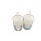 White  Ribbed Collar  24mm  Cream Dispenser Pump