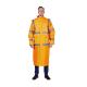 RAINWEAR RR020-Y Polyester/PVC Hooded Adjustable Safety Rain Coat with Reflective Tape