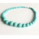 European and American bohemian atmosphere blue turquoise necklace