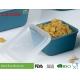 Square Shape Healthy Eco Bamboo Storage Box 3 Pieces Set Solid Navy Blue Color