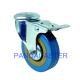 3 Inch PVC Wheels Bolt Hole Caster , Trolley Swivel Type 75mm Wheel Diameter