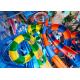 Large Boomerang Water Slide / Spiral Pool Slide Customized Load For Holiday Villa