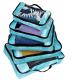 Insider Compressible Travel Packing Cubes , Storage Pack It Luggage Organizer