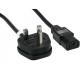 AC British Power Cable , Uk Type Power Cord For Consumer Electronics