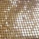 Top quality hot sale cheap Gold Color Metallic Sequin Cloth metal Mesh curtain Fabric for clothing