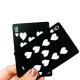 0.32mm Black Plastic Waterproof Poker Playing Cards Custom Logo