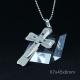 Fashion Top Trendy Stainless Steel Cross Necklace Pendant LPC234-1