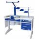 AX-JT7 Single Person Dental lab Workstation for removal of dust resulting