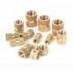M3-M12 Brass Knurled Nut Through Hole Inlaid Injection Knurled Copper Nuts