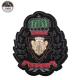 Customized Color Custom Embroidered Logo Patches Resto With Heat Cut Border