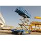 Top Floor Control Automotive Scissor Lift , Mini Scissor Lift Blue Color