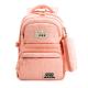 Pink Emboss School Bags Backpack Nylon Polyester Material With Pencil Case