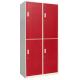 4 Doors Steel Line Furniture D450mm Clothes Storage Locker