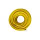 Fiber Reinforced PVC Hose Yellow Color With Brass Fitting