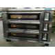 High Durability Commercial Gas Bread Ovens , 12 Trays Gas Deck Oven With Steam