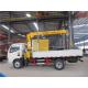 Telescopic Straight Arm Mobile Crane Truck For 5 Ton Equipment Delivery Carriage Box