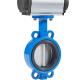 1/4''-6'' Port Size Sanitary Pneumatic Butterfly Valves with SS304 /316L Construction