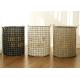 Puting Foldable washing laundry clothes basket toy storage bag bathroom box customized coffee plaid love is in my home
