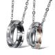 New Fashion Tagor Jewelry 316L Stainless Steel couple Pendant Necklace TYGN063