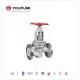 SS CF8 PTFE PFA Lined Globe Valve T Body Type Stainless Steel Material