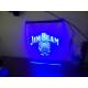 LED Edge-lit Base Jim Beam Neon Light Sign Man Cave Restaurant Pub Bar Bedroom Display