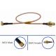 SMB Male To SMB Female Rf Interface Cable Assembly Right Angle Connector For Rg316 6Ghz
