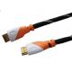 19 Pin IEEE 1394 HDMI Cable Double Color 5.5mm OD 3 OHMS Max Conductive Resistance