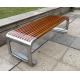 Stainless Steel  Outdoor Metal Bench Public Spaces