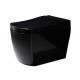 Full Black Electronic Intelligent Toilet Ceramic Warm Water Washing 650 * 400 * 430mm