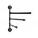 Black Malleable Iron Industrial Pipe Coat Rack E - Coated For Home Decoration